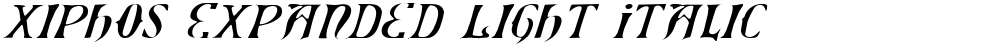 Xiphos Expanded Light Italic