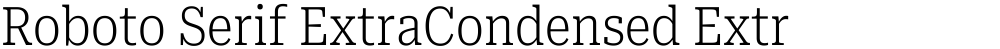Roboto Serif ExtraCondensed ExtraLight