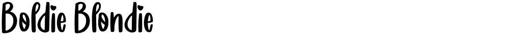 Boldie Blondie