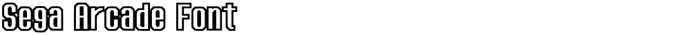 Sega Arcade Font