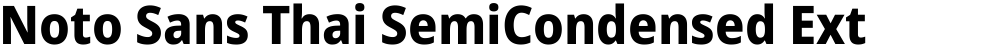 Noto Sans Thai SemiCondensed ExtraBold