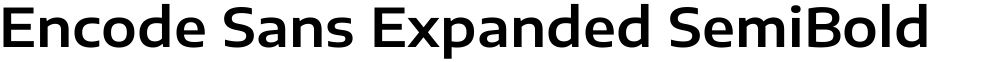 Encode Sans Expanded SemiBold