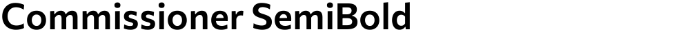 Commissioner SemiBold