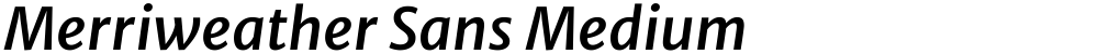 Merriweather Sans Medium