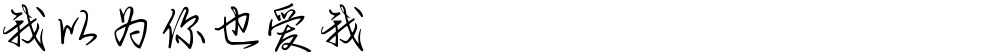我以为你也爱我