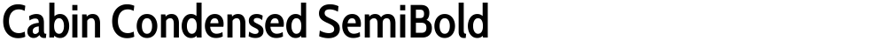 Cabin Condensed SemiBold