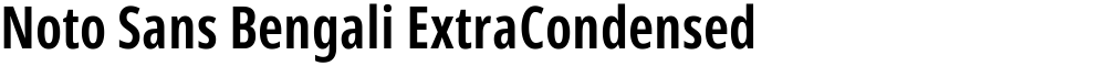 Noto Sans Bengali ExtraCondensed SemiBold