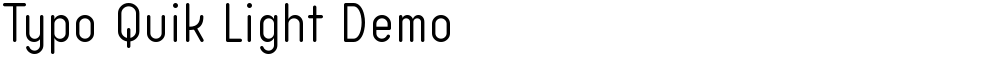 Typo Quik Light Demo