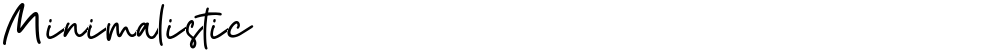 Minimalistic