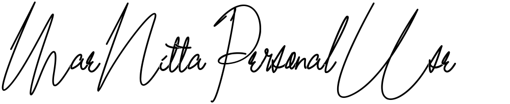 Mae Nitta Personal Use