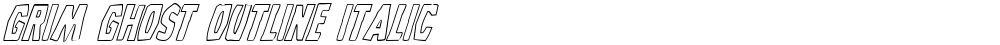 Grim Ghost Outline Italic