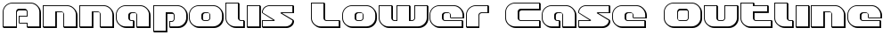 Annapolis Lower Case Outline