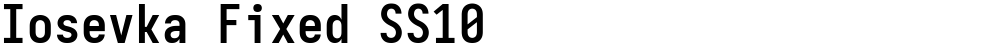 Iosevka Fixed SS10