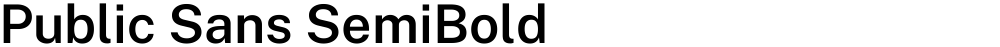 Public Sans SemiBold