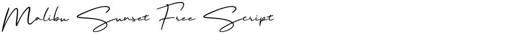 Malibu Sunset Free Script