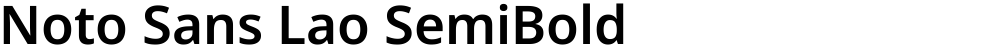 Noto Sans Lao SemiBold