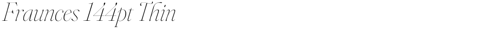 Fraunces 144pt Thin