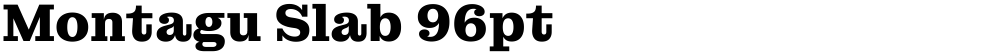 Montagu Slab 96pt