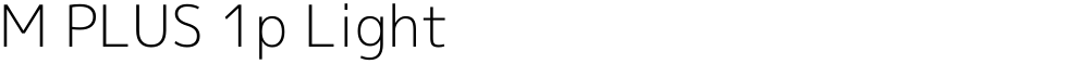 M PLUS 1p Light