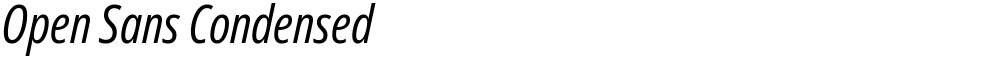 Open Sans Condensed