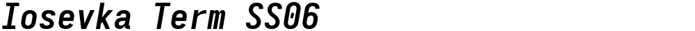 Iosevka Term SS06