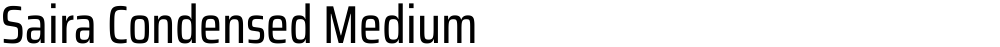 Saira Condensed Medium