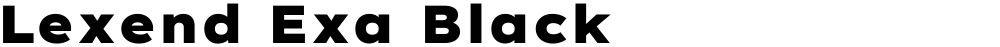 Lexend Exa Black
