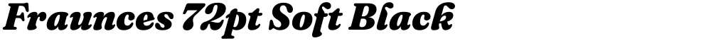 Fraunces 72pt Soft Black