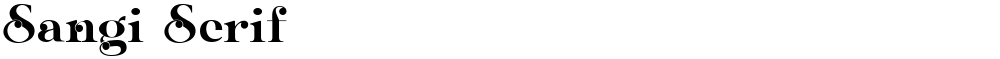 Sangi Serif