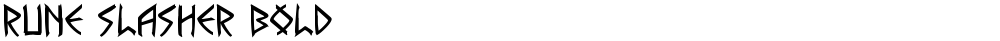 Rune Slasher Bold