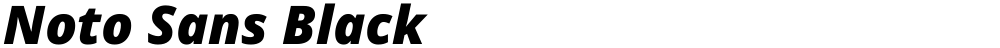 Noto Sans Black