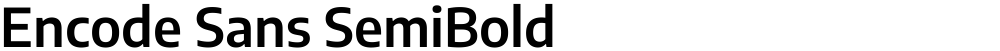 Encode Sans SemiBold