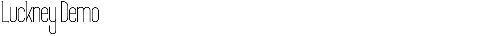 Luckney Demo