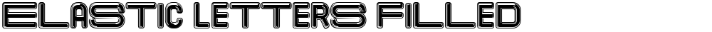 Elastic Letters Filled
