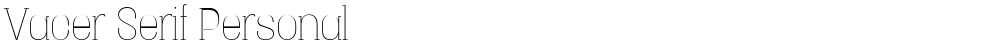 Vacer Serif Personal