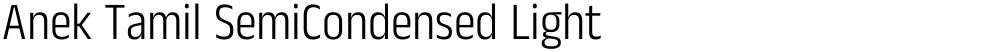 Anek Tamil SemiCondensed Light