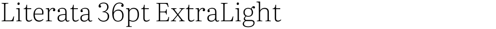 Literata 36pt ExtraLight