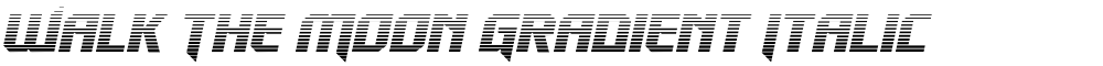 Walk The Moon Gradient Italic