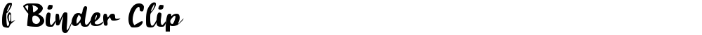 b Binder Clip