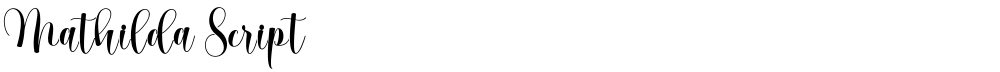 Mathilda Script