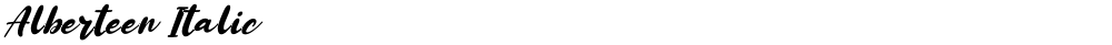 Alberteen Italic