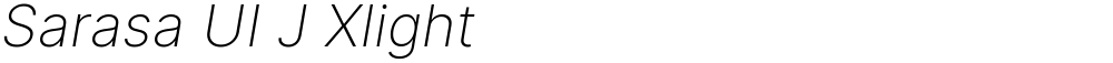 Sarasa UI J Xlight