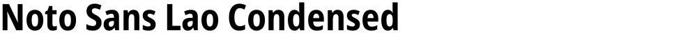 Noto Sans Lao Condensed