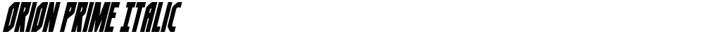 Orion Prime Italic