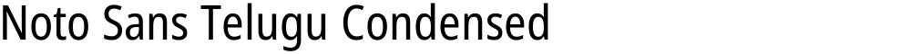 Noto Sans Telugu Condensed