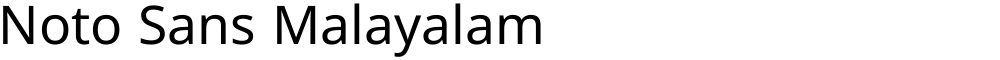 Noto Sans Malayalam