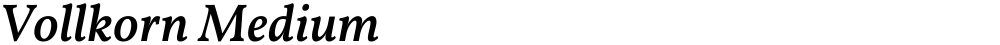 Vollkorn Medium