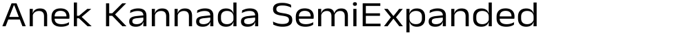 Anek Kannada SemiExpanded