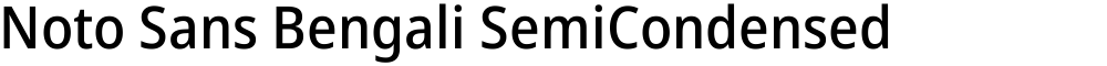 Noto Sans Bengali SemiCondensed Medium