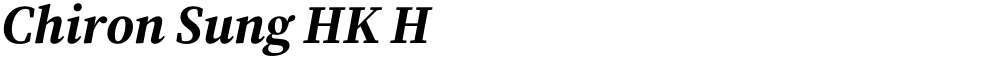 Chiron Sung HK H